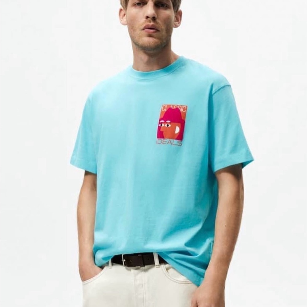 ZARA RARE PREMIUM CLASSIC GRAPHIC MENS T-SHIRT